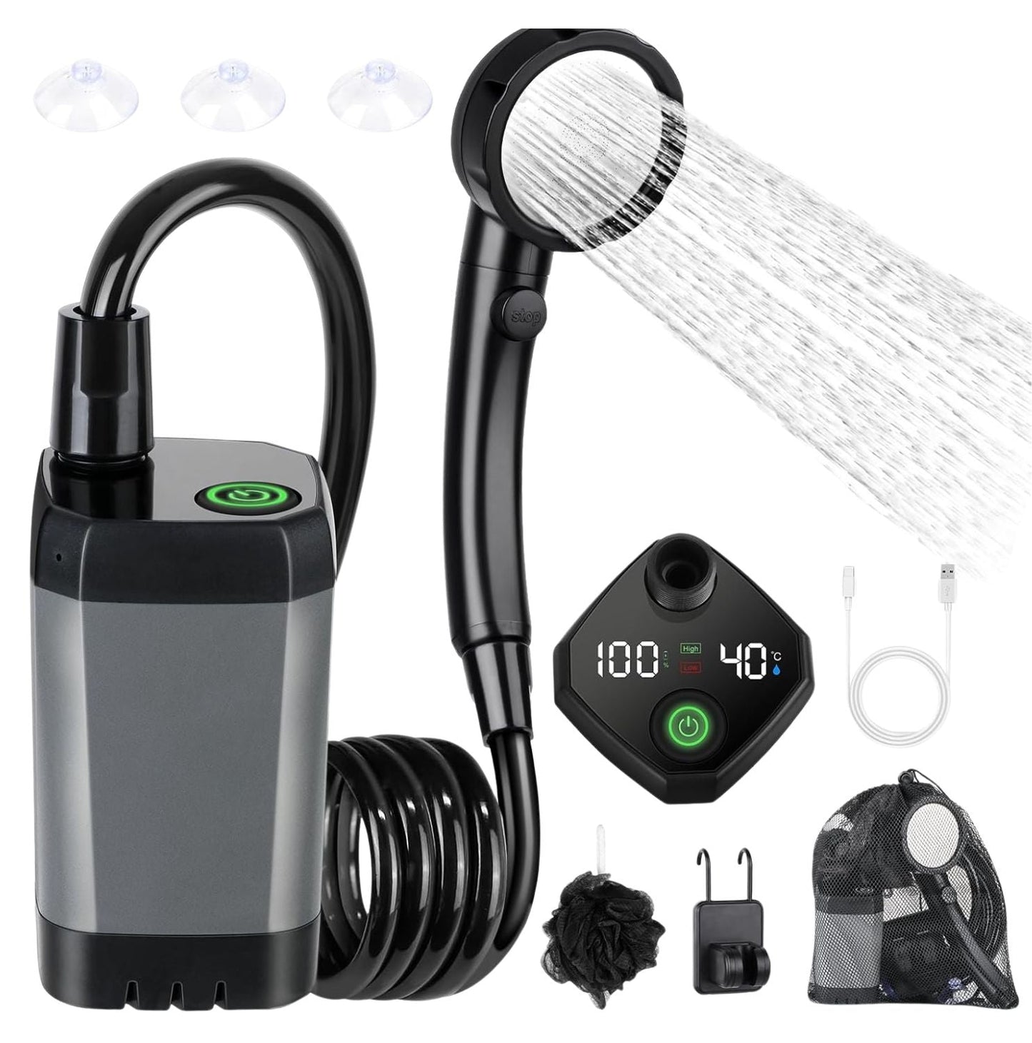 Premium Electric Camping Shower