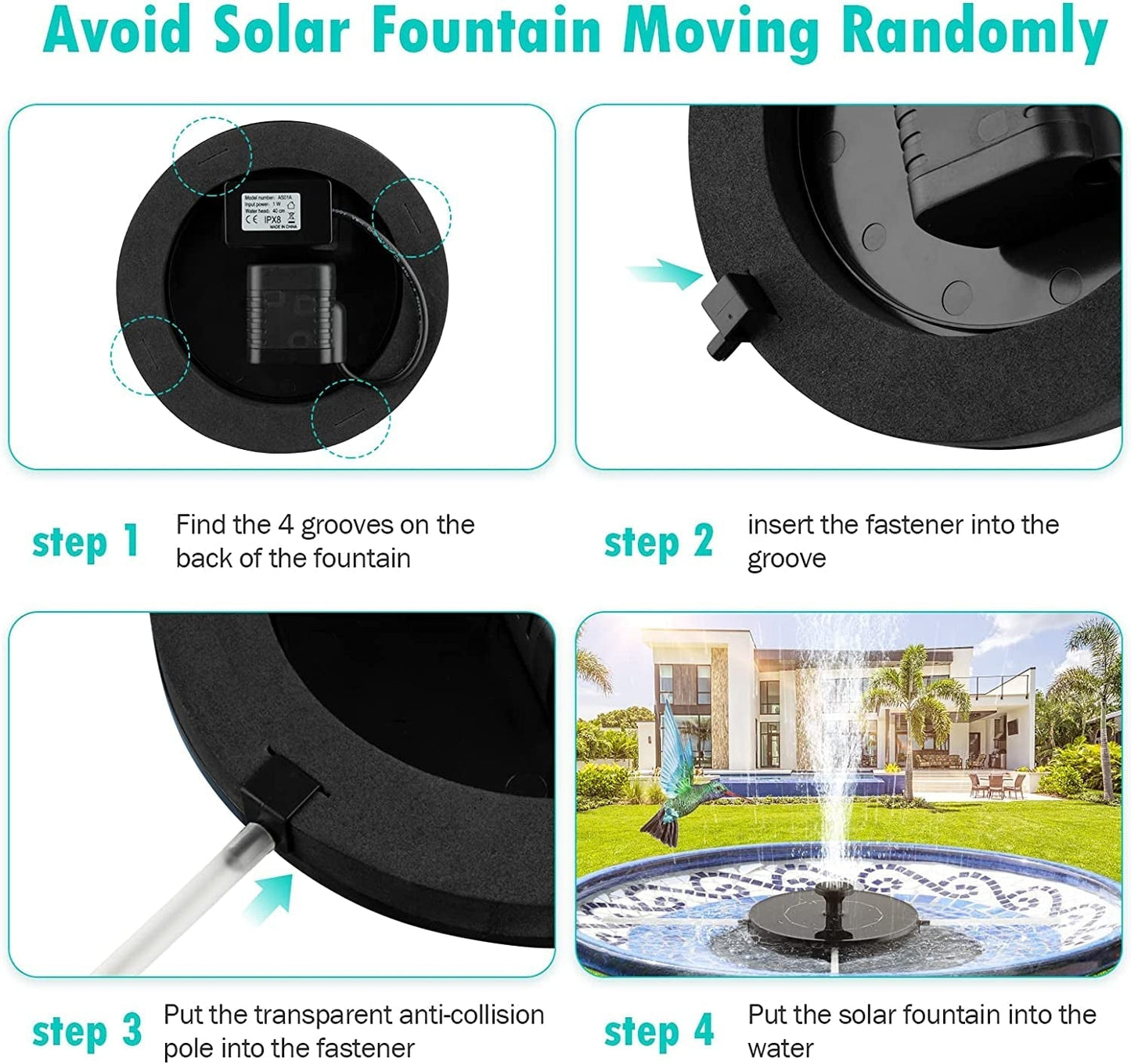 Premium Bird Bath Fountain Pump