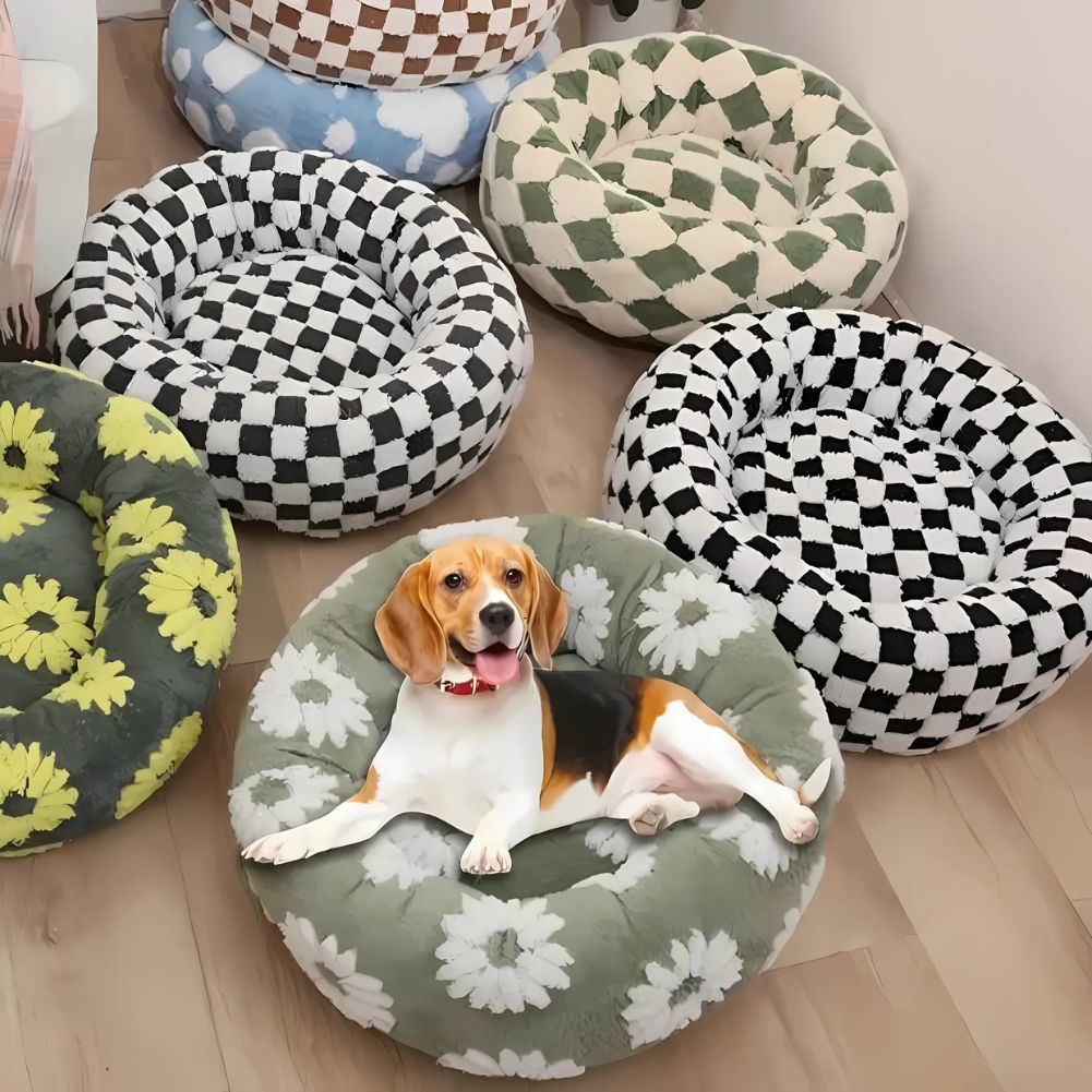 Premium Round Donut Dog Bed