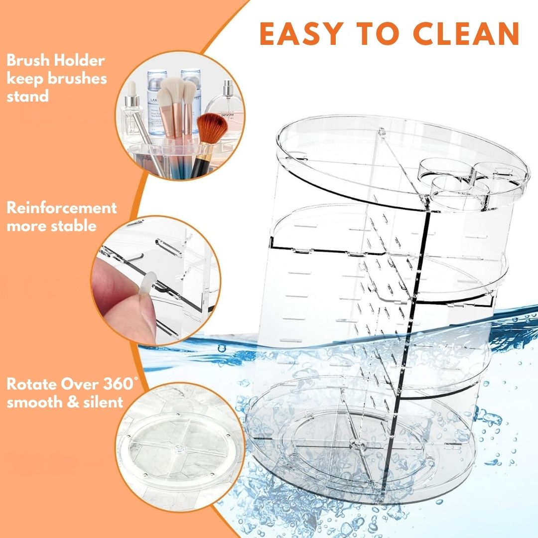 Premium Rotating Makeup Organizer