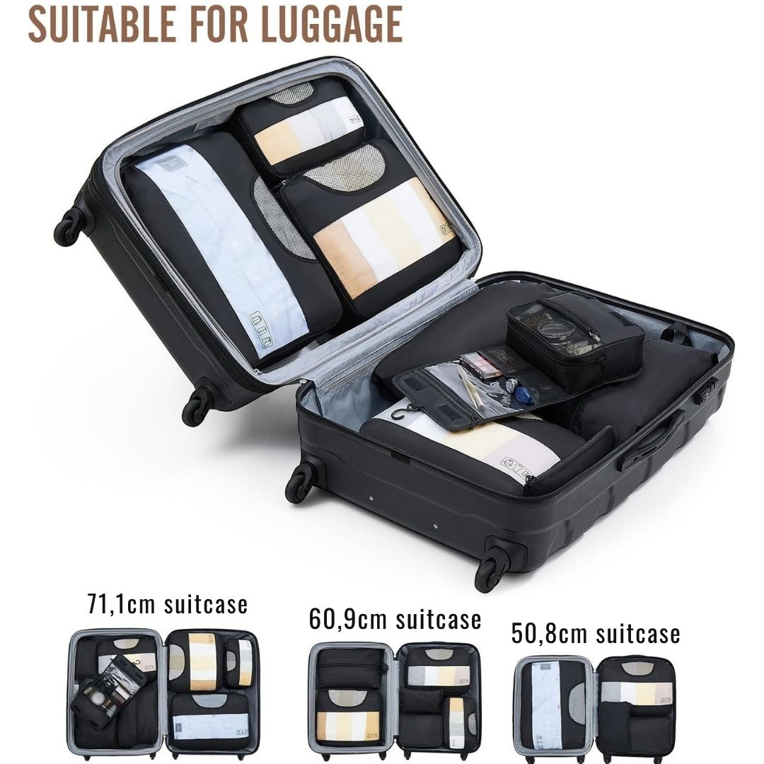Premium Set Packing Cubes for Travel