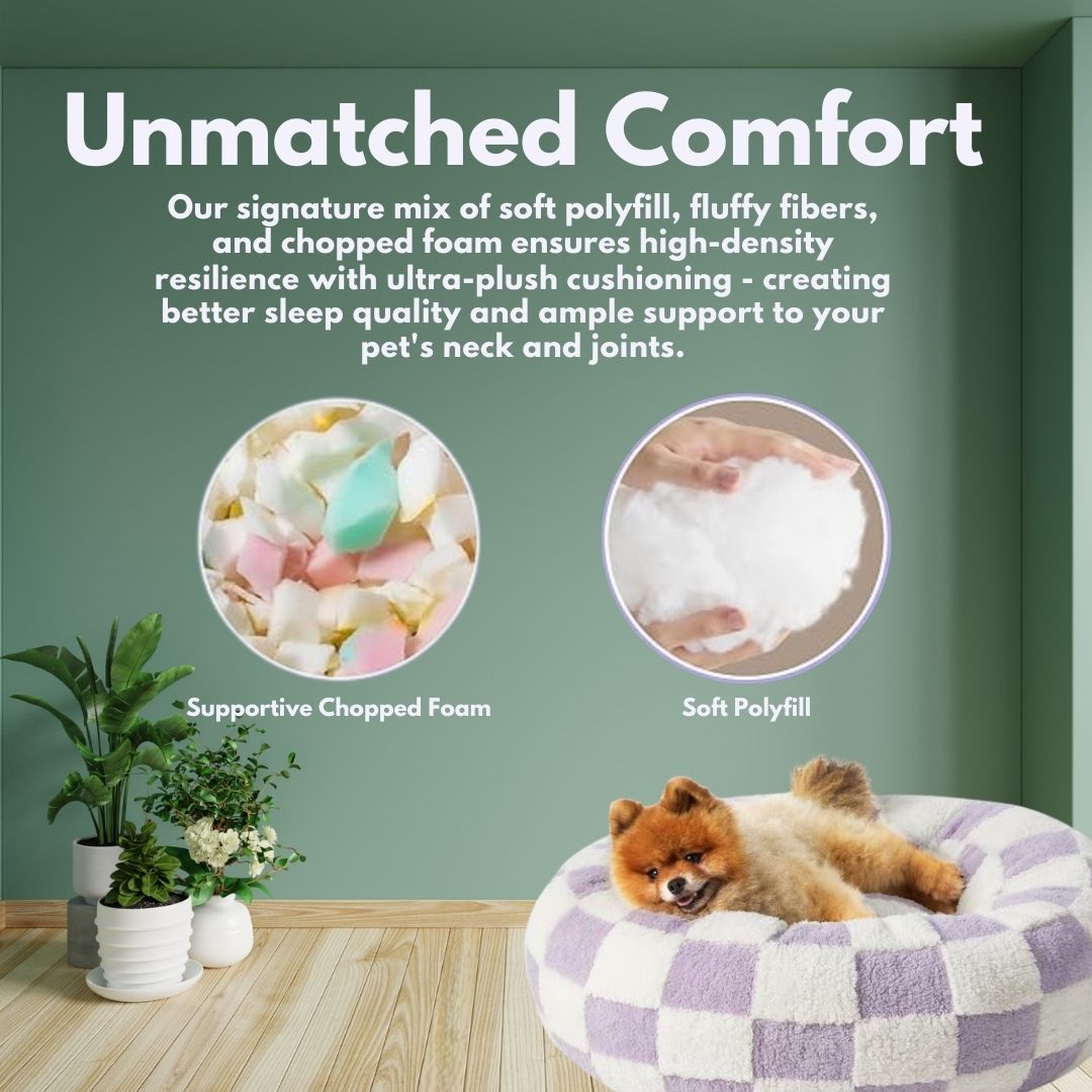 Premium Round Donut Dog Bed