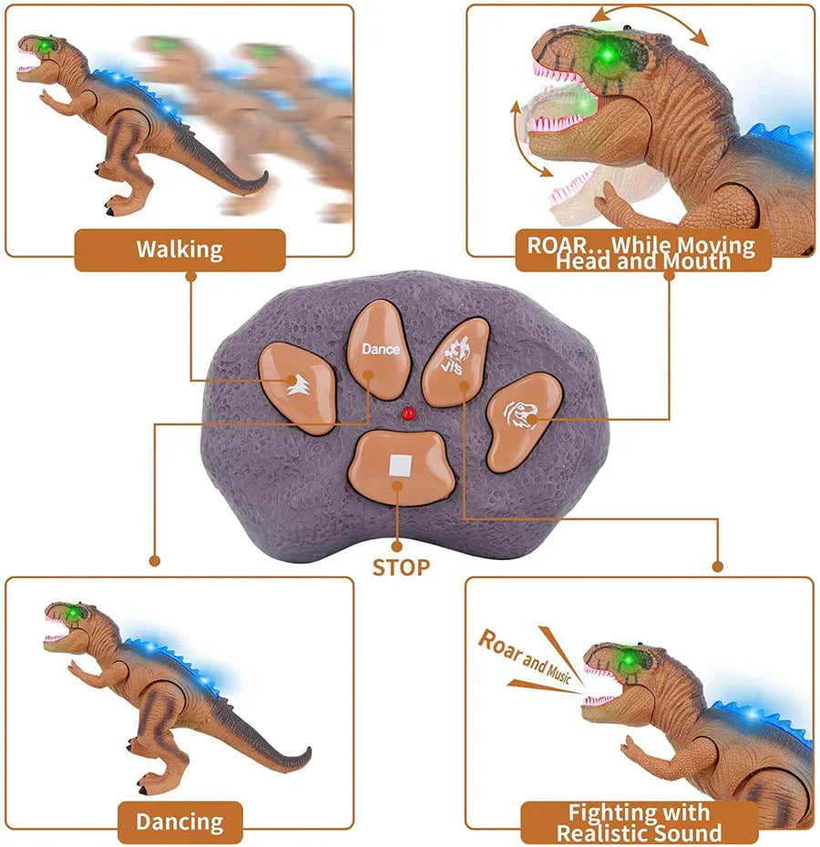 Premium Remote Control Walking Dinosaur Toy