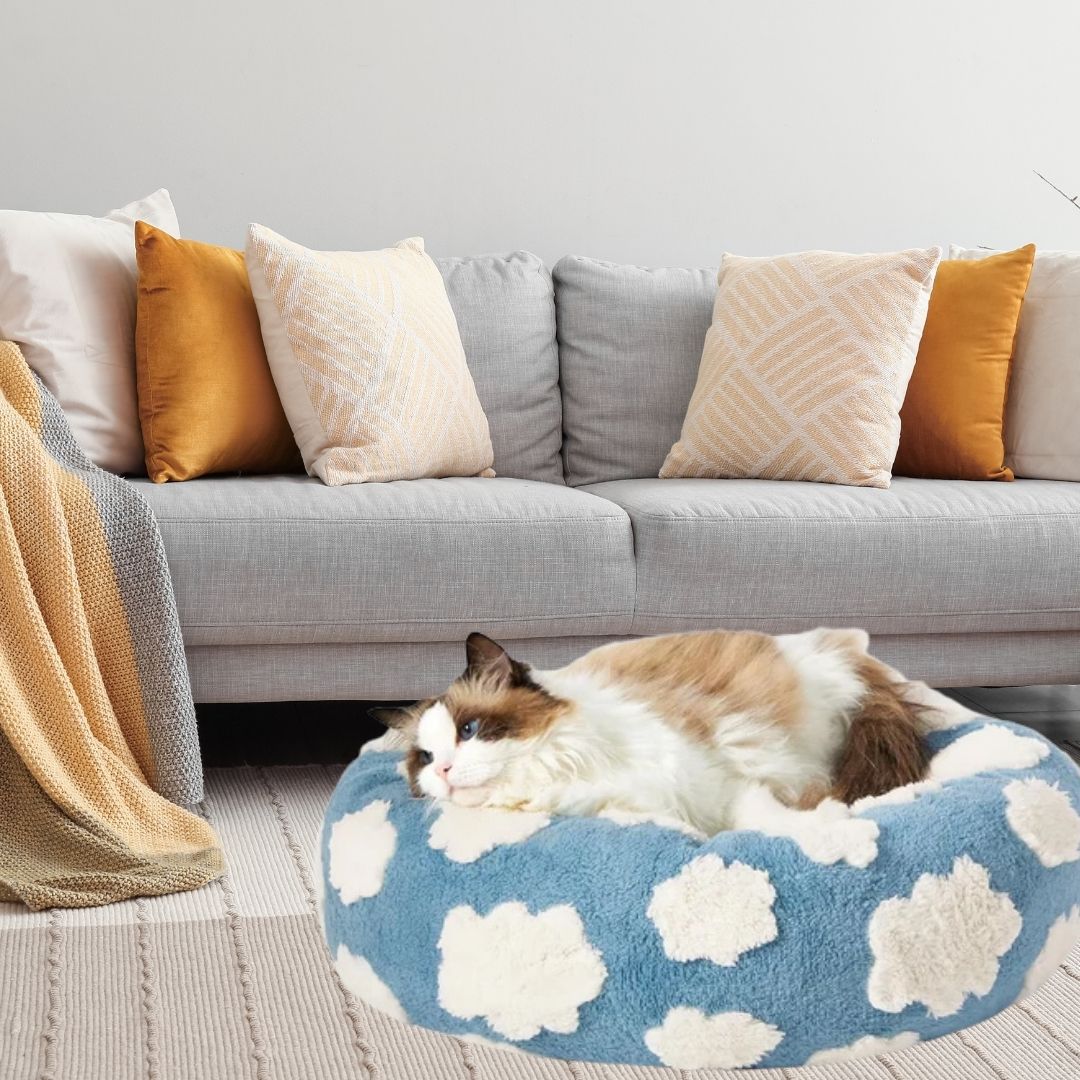 Premium Round Donut Dog Bed