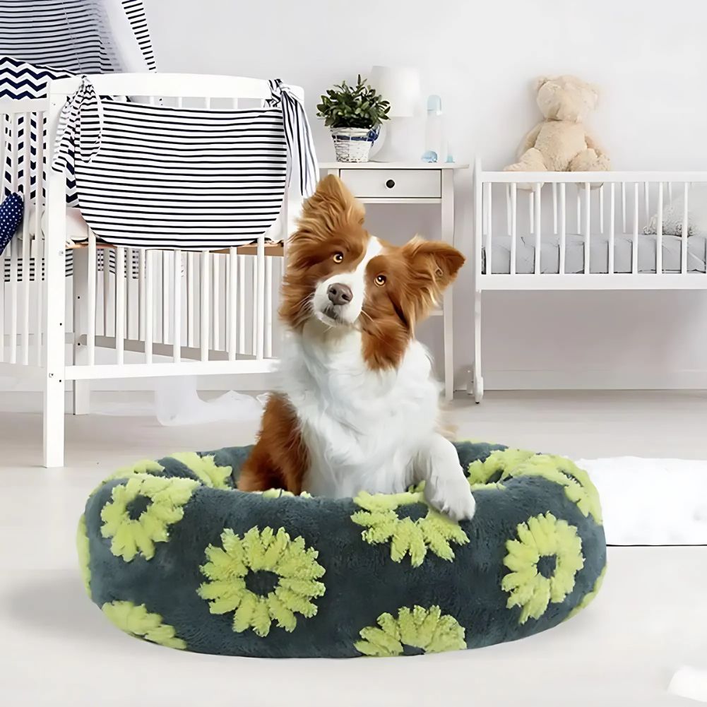 Premium Round Donut Dog Bed