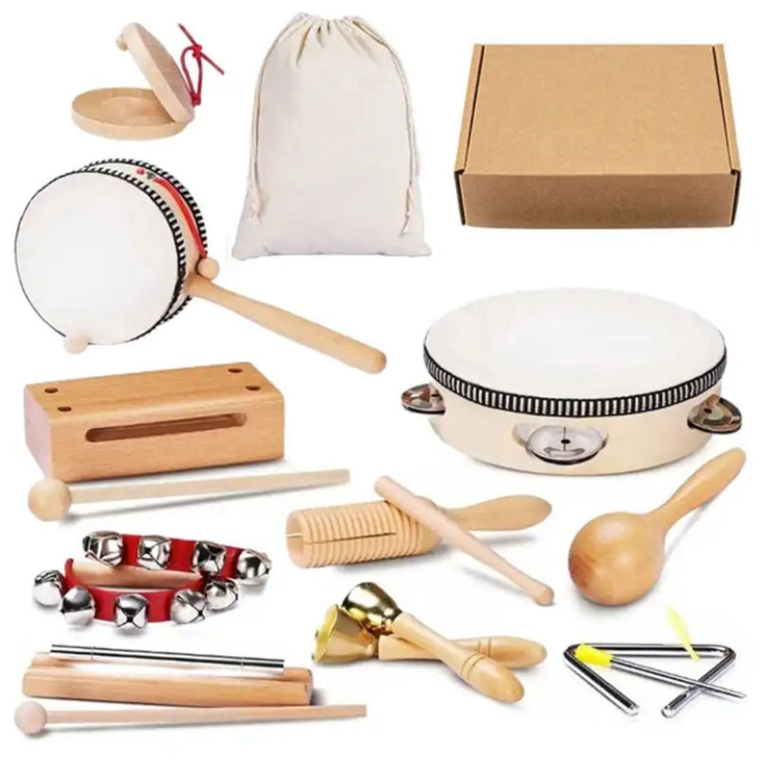 Premium Wooden Music Exploration Kit (10 Instruments)