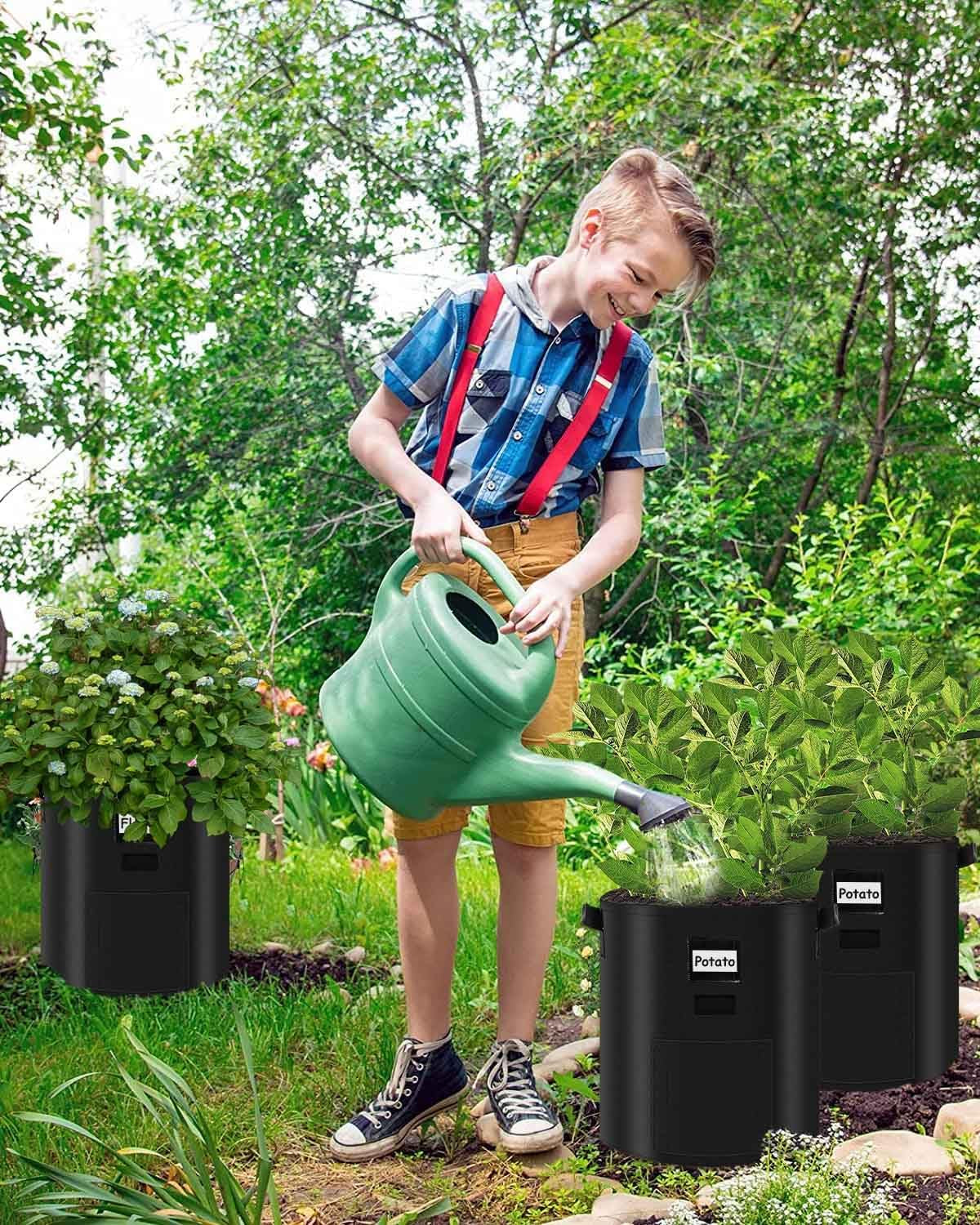 Premium Pack 10 Gallon Plant Grow Bags