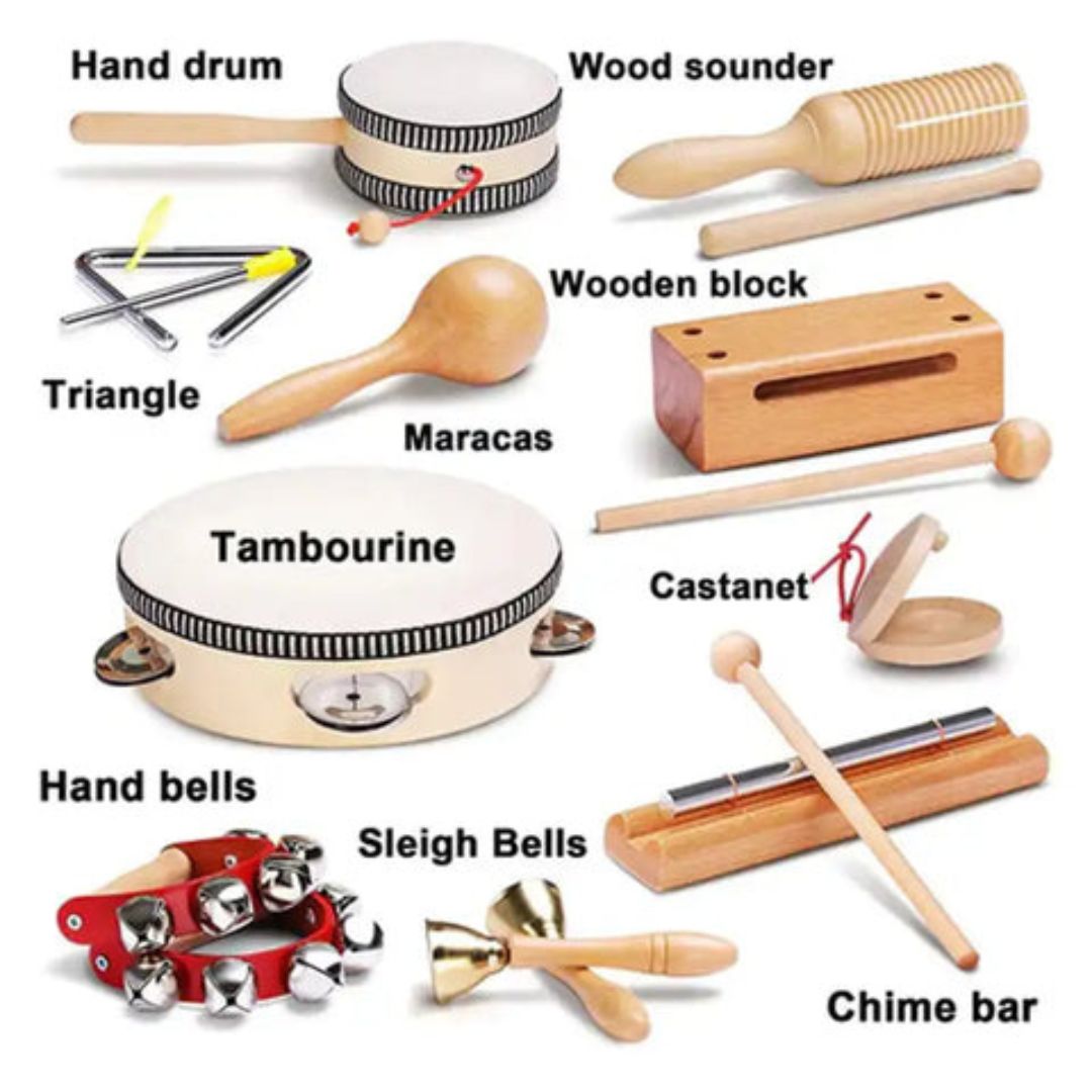 Premium Wooden Music Exploration Kit (10 Instruments)