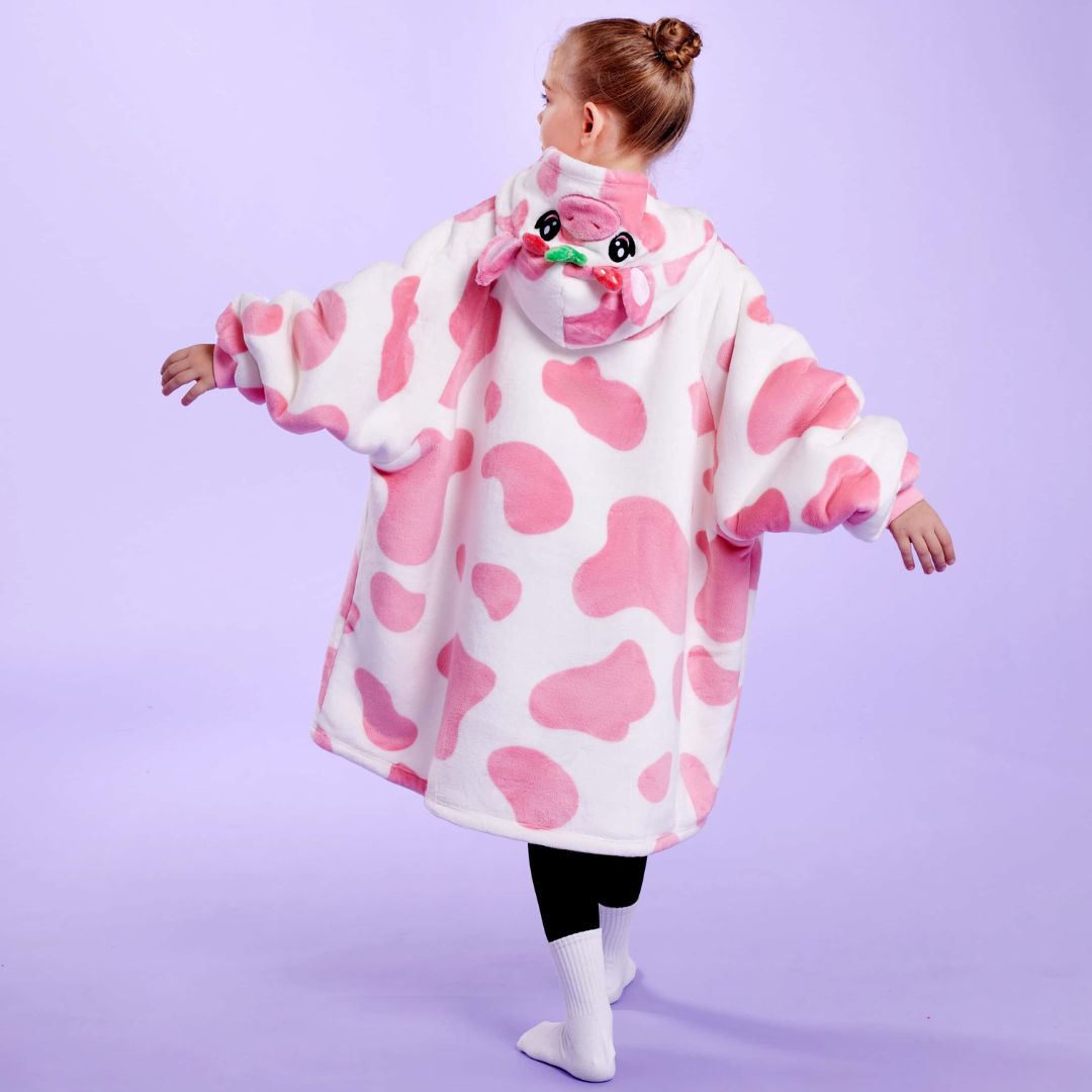 Premium Blanket Strawberry Cow For Kids