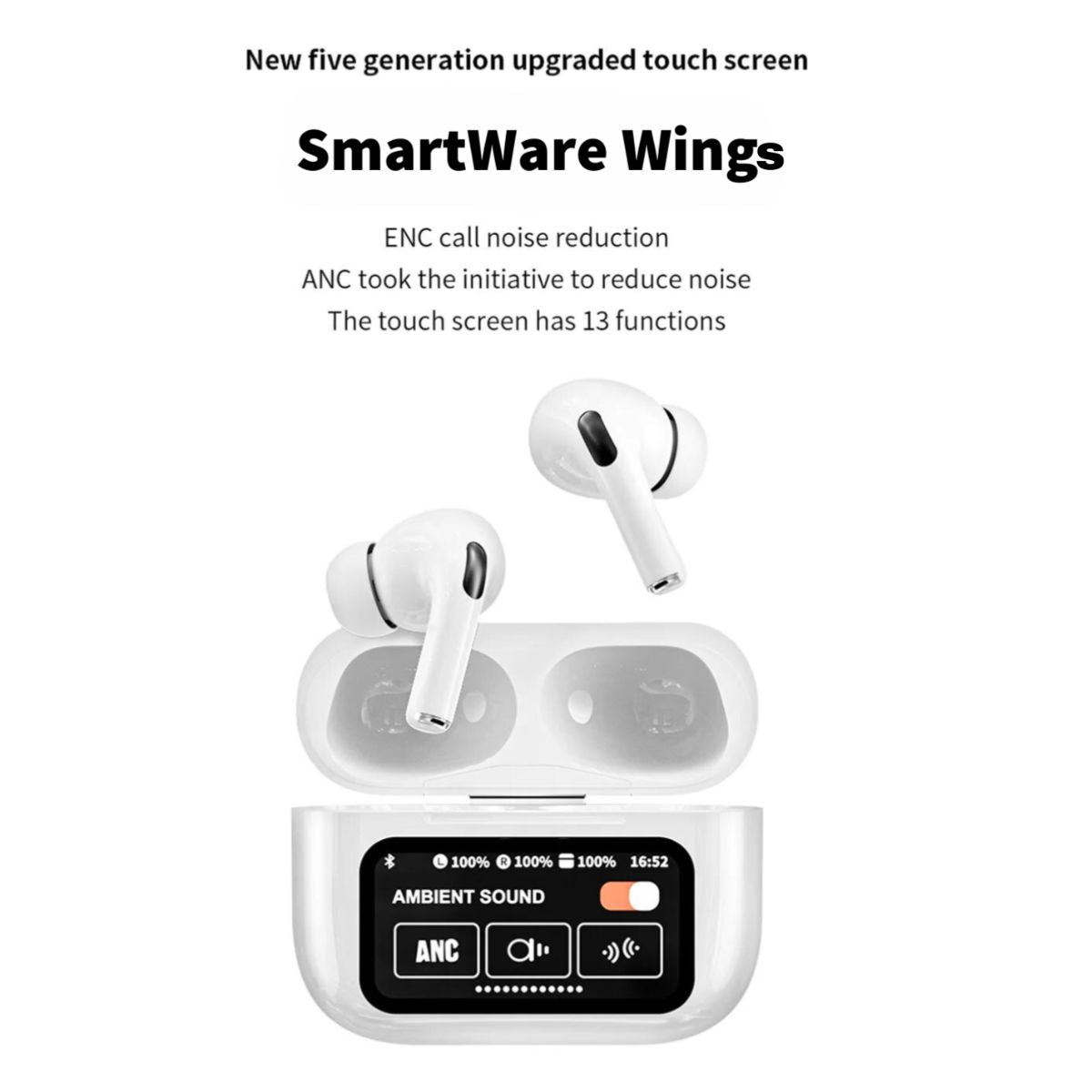 Premium Active Noises Cancellation Touch Screen Earbuds