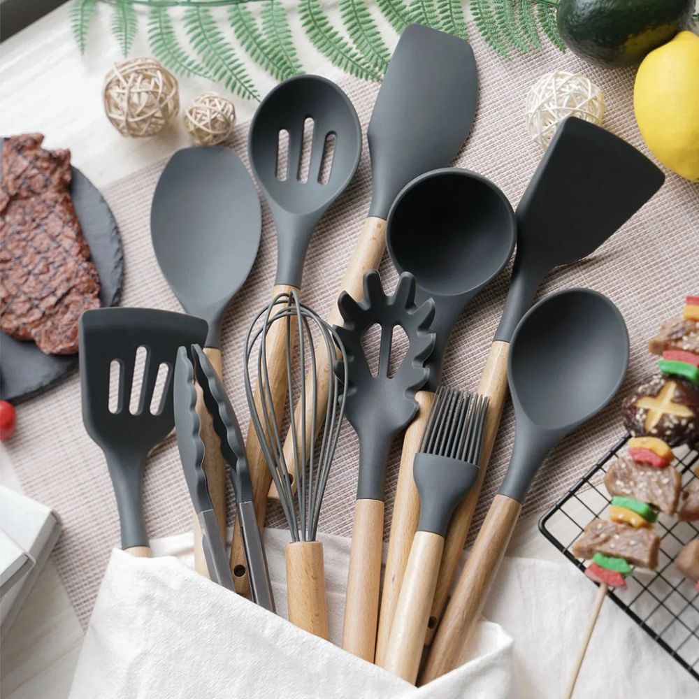 Premium Silicone Non-Stick Cooking Utensil Set