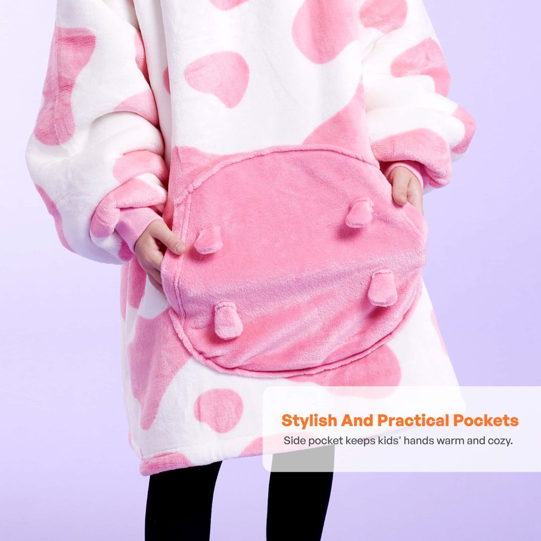 Premium Blanket Strawberry Cow For Kids