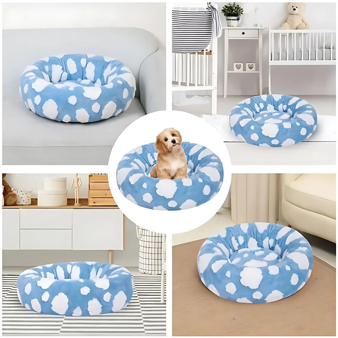 Premium Round Donut Dog Bed