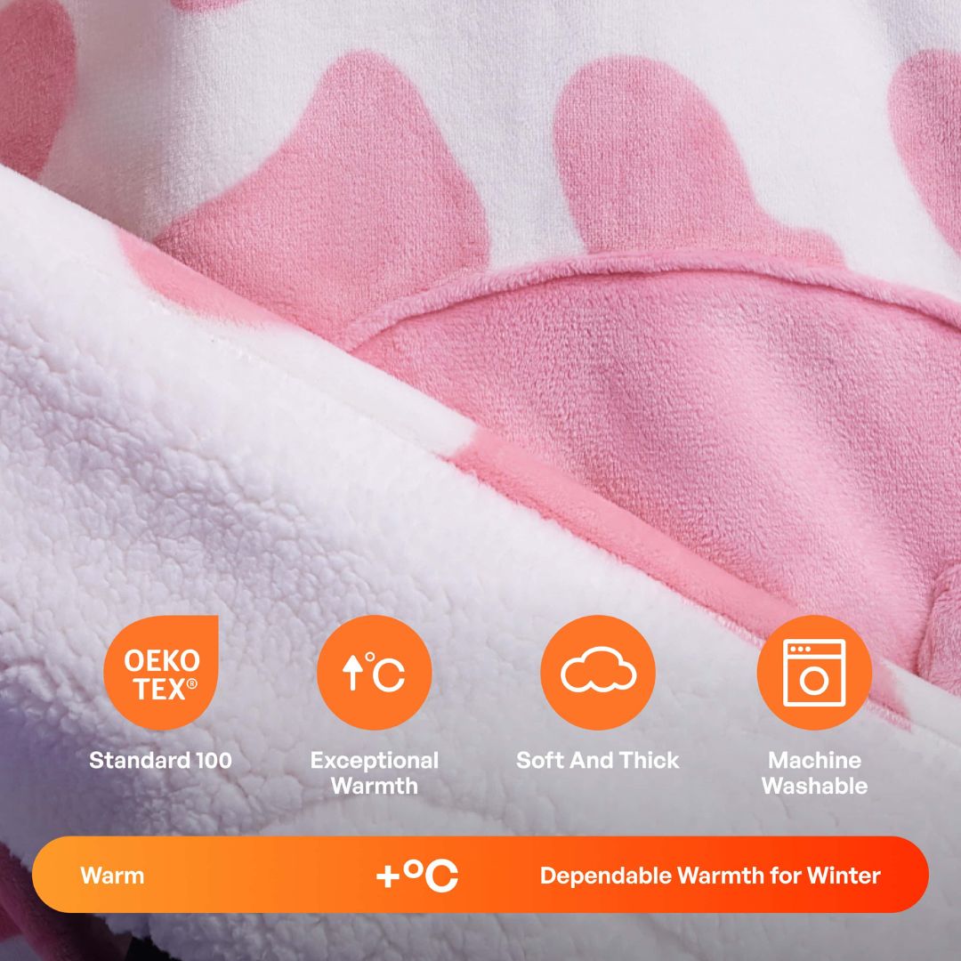 Premium Blanket Strawberry Cow For Kids