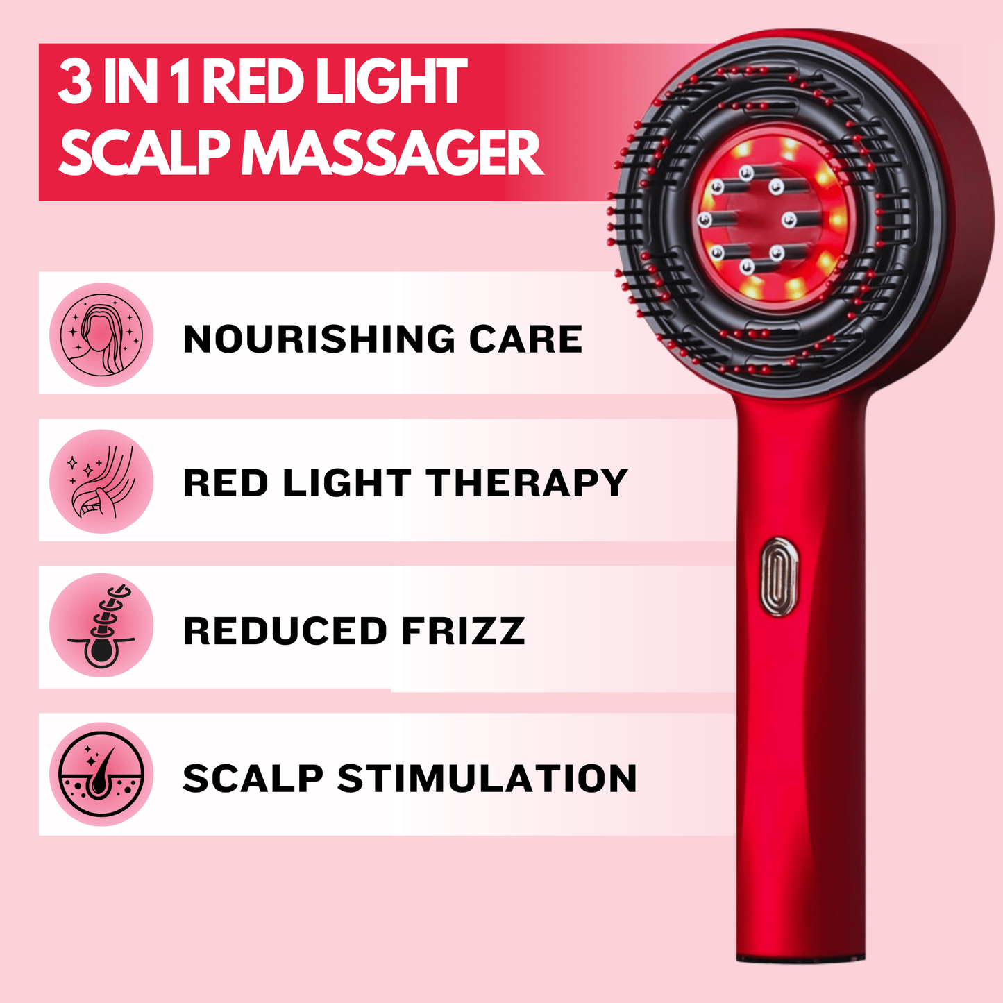 Premium Red Light Scalp Massager