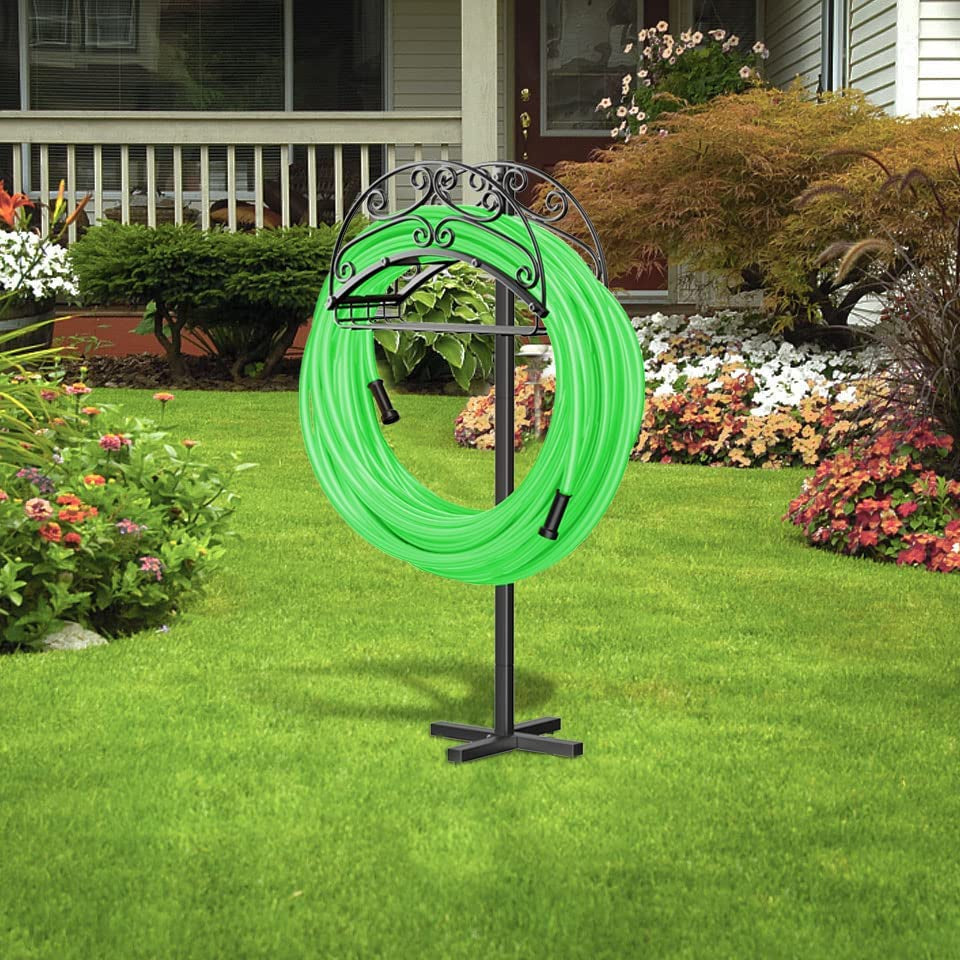 Premium Hose Holder, Heavy Duty Metal Water Hose Holder