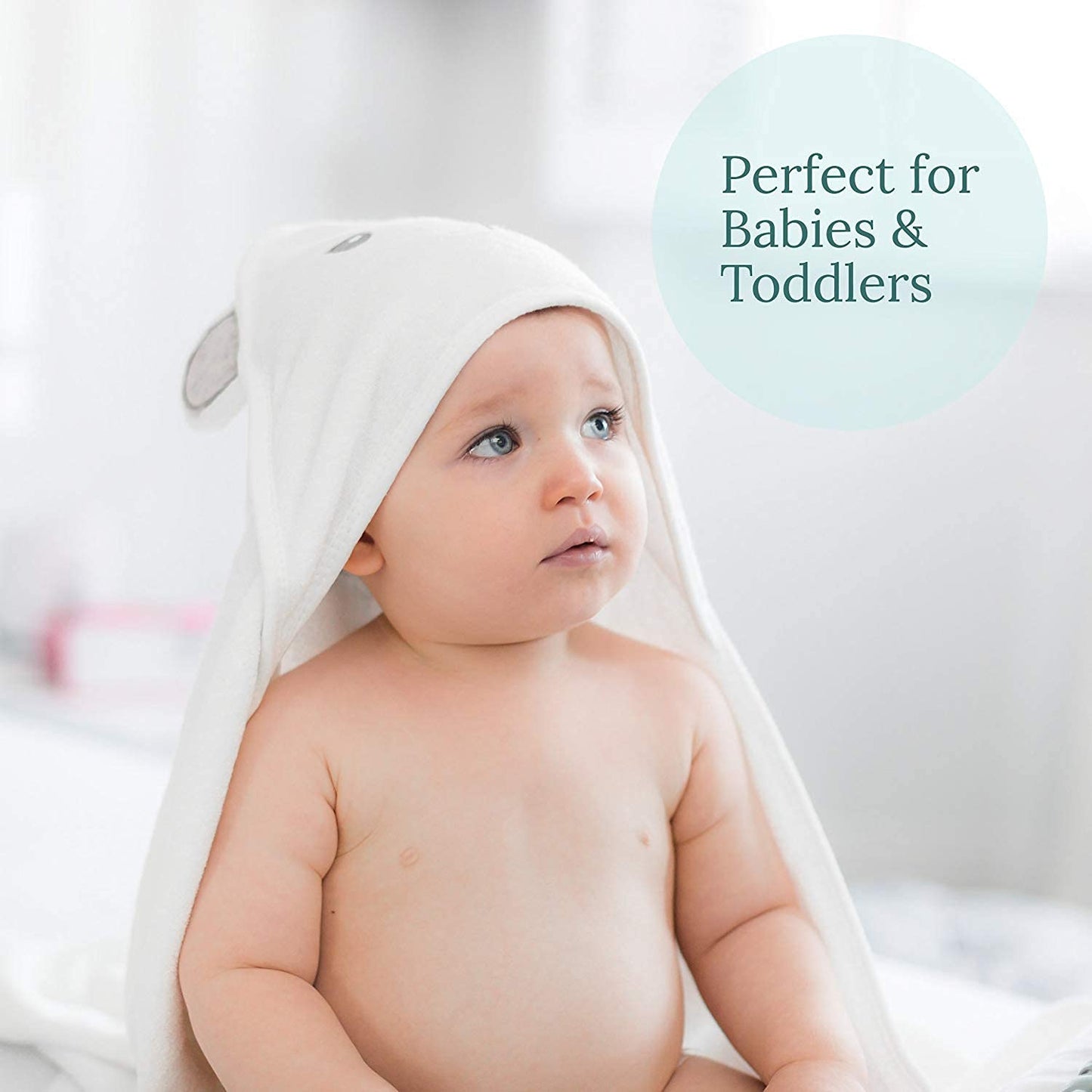 Premium Hooded Baby Towel - Soft Bath Towel with Bear Ears for Babie, Toddler, Infant - Ultra Absorbent