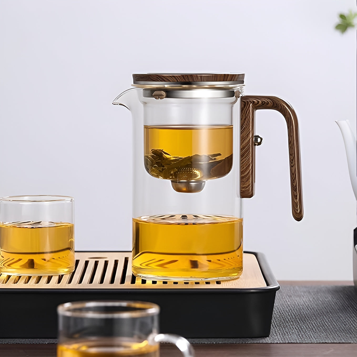 Premium Teapot with Wooden Handle