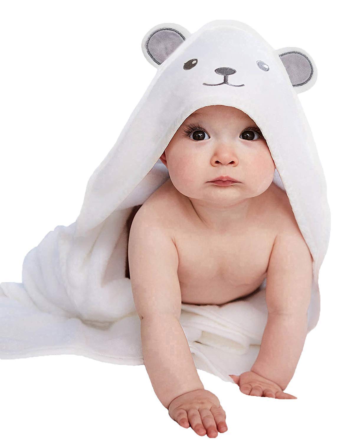 Premium Hooded Baby Towel - Soft Bath Towel with Bear Ears for Babie, Toddler, Infant - Ultra Absorbent