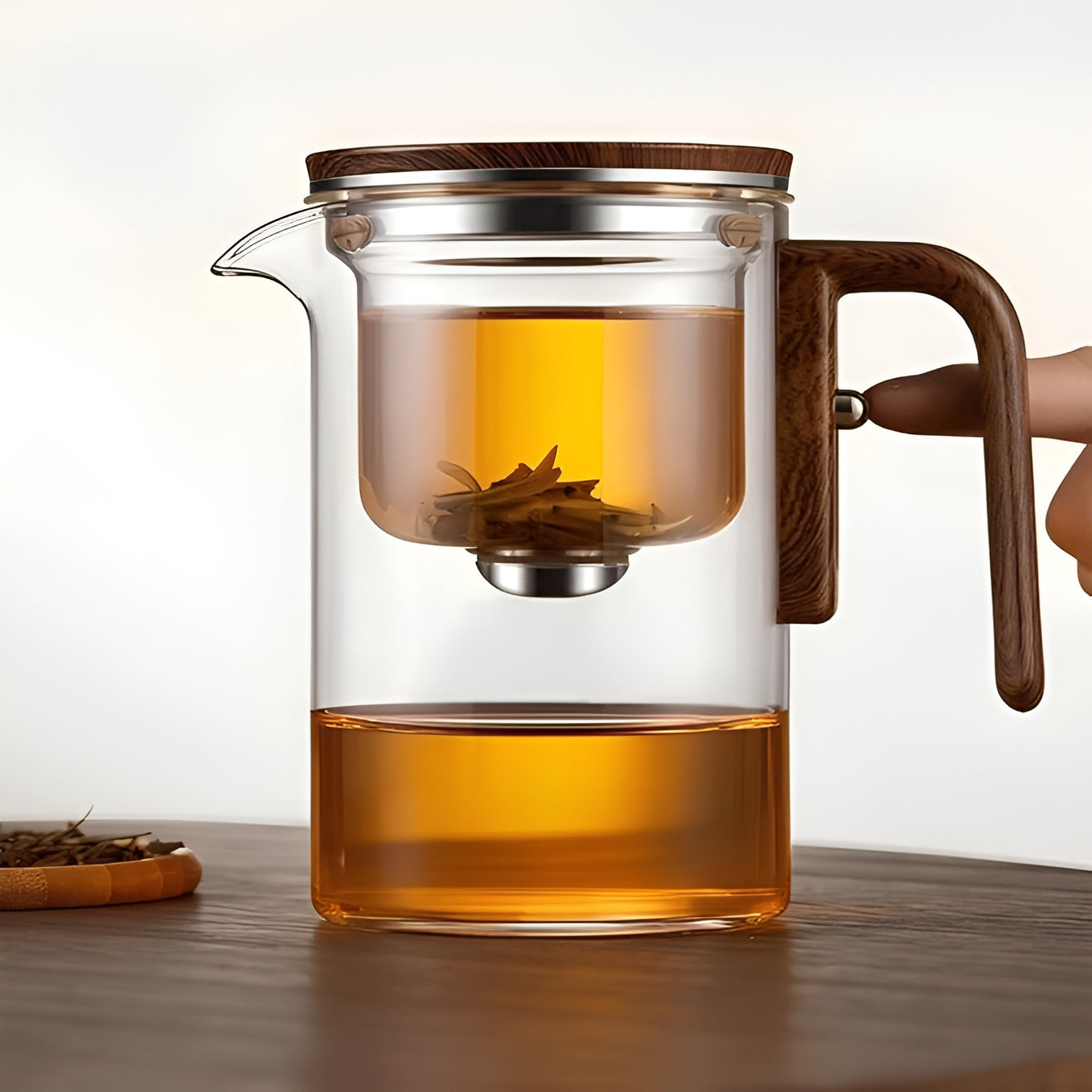 Premium Teapot with Wooden Handle