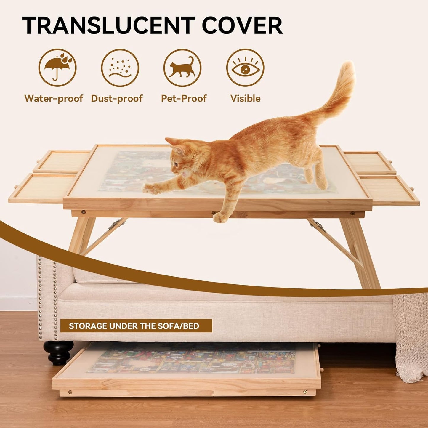 Premium Puzzle Table with Storage