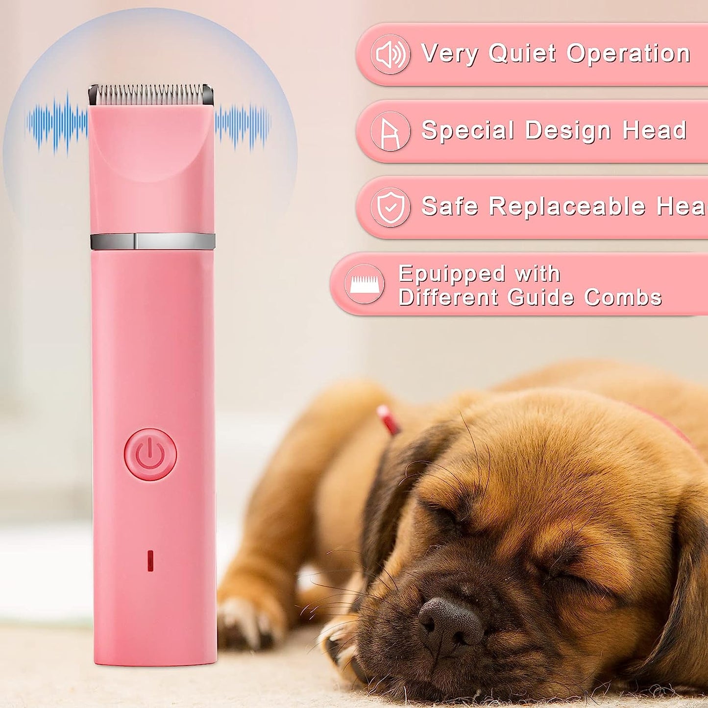 Premium Grooming Clippers Kit Dog Hair Clipper-Low Noise Pet Clippers