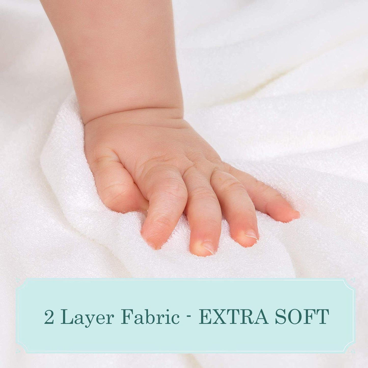 Premium Hooded Baby Towel - Soft Bath Towel with Bear Ears for Babie, Toddler, Infant - Ultra Absorbent