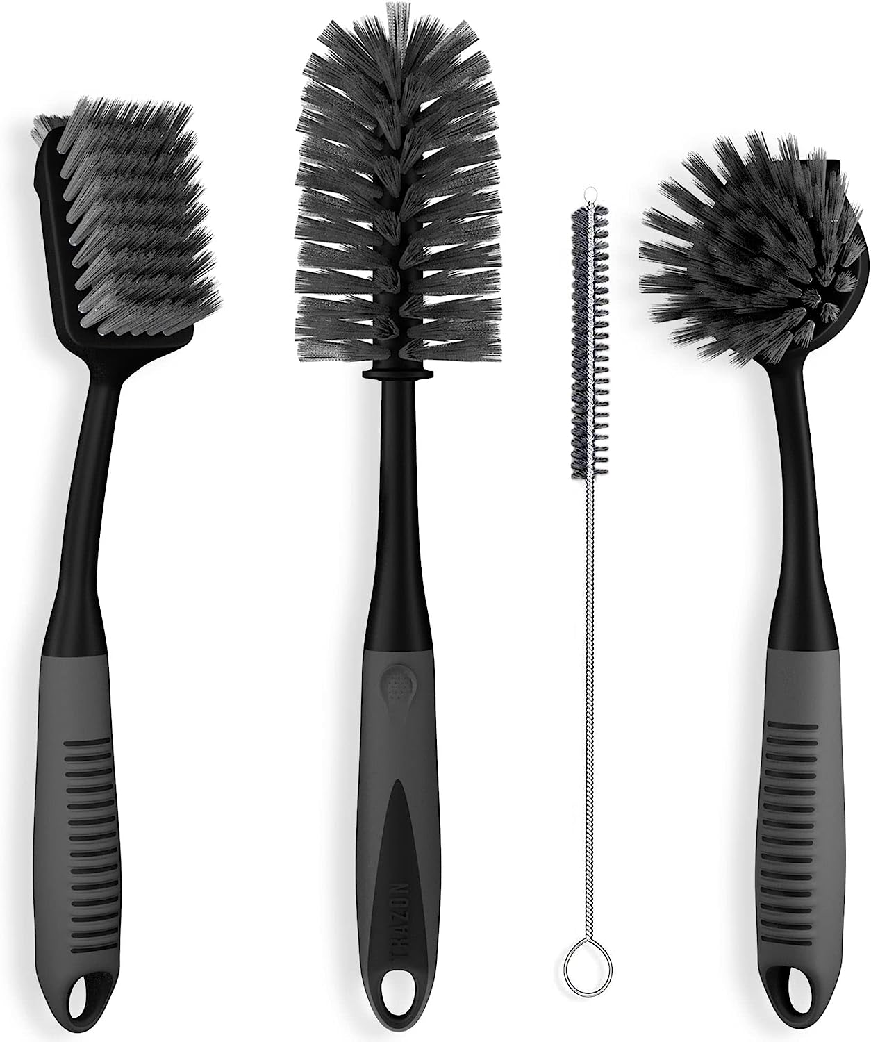 Premium Brush Set of 4 with Bottle Water Brush, Dish Scrub Brush, Scrubber Brush and Straw Brush