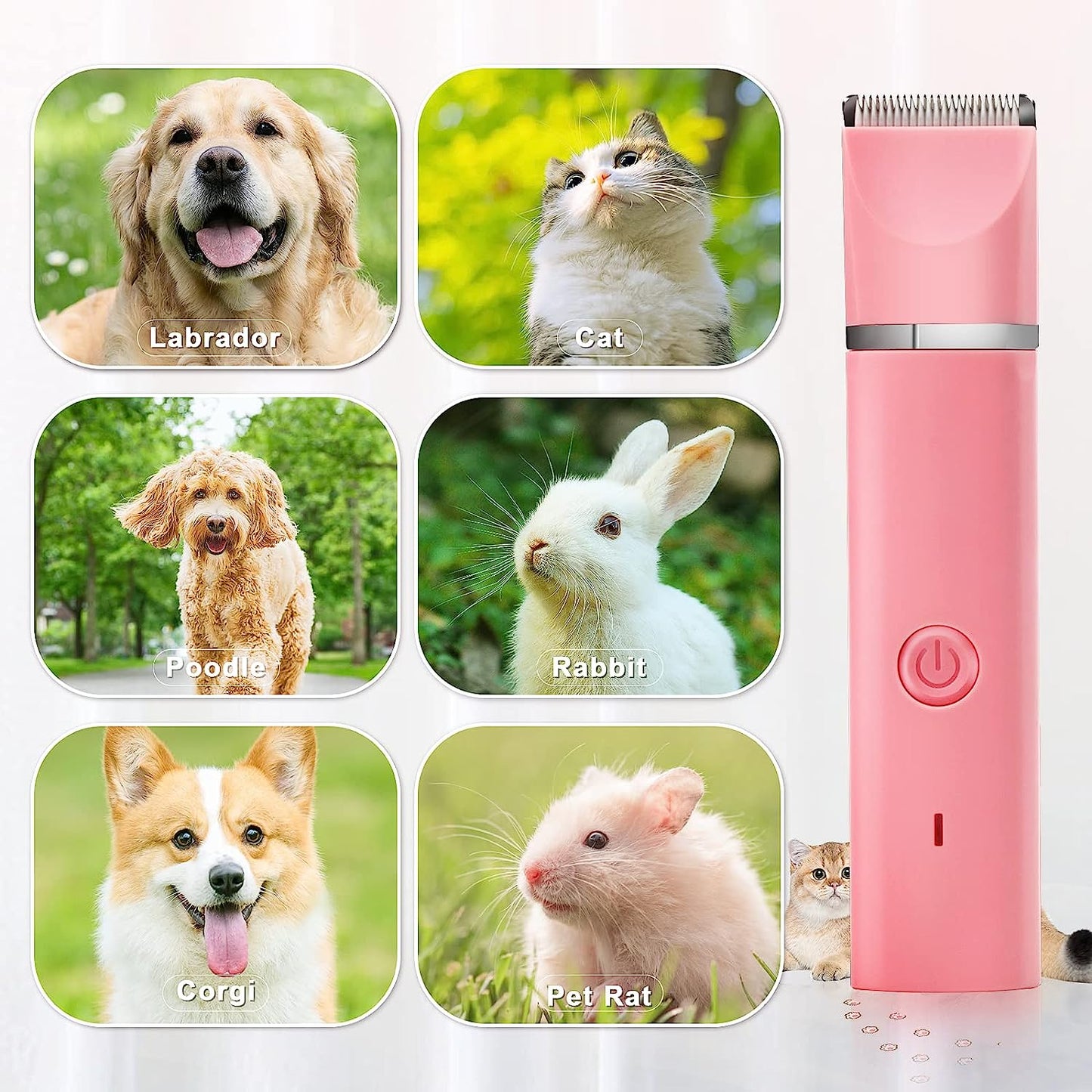 Premium Grooming Clippers Kit Dog Hair Clipper-Low Noise Pet Clippers