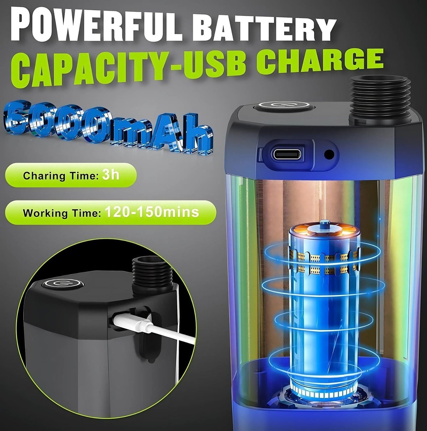 Premium Electric Camping Shower