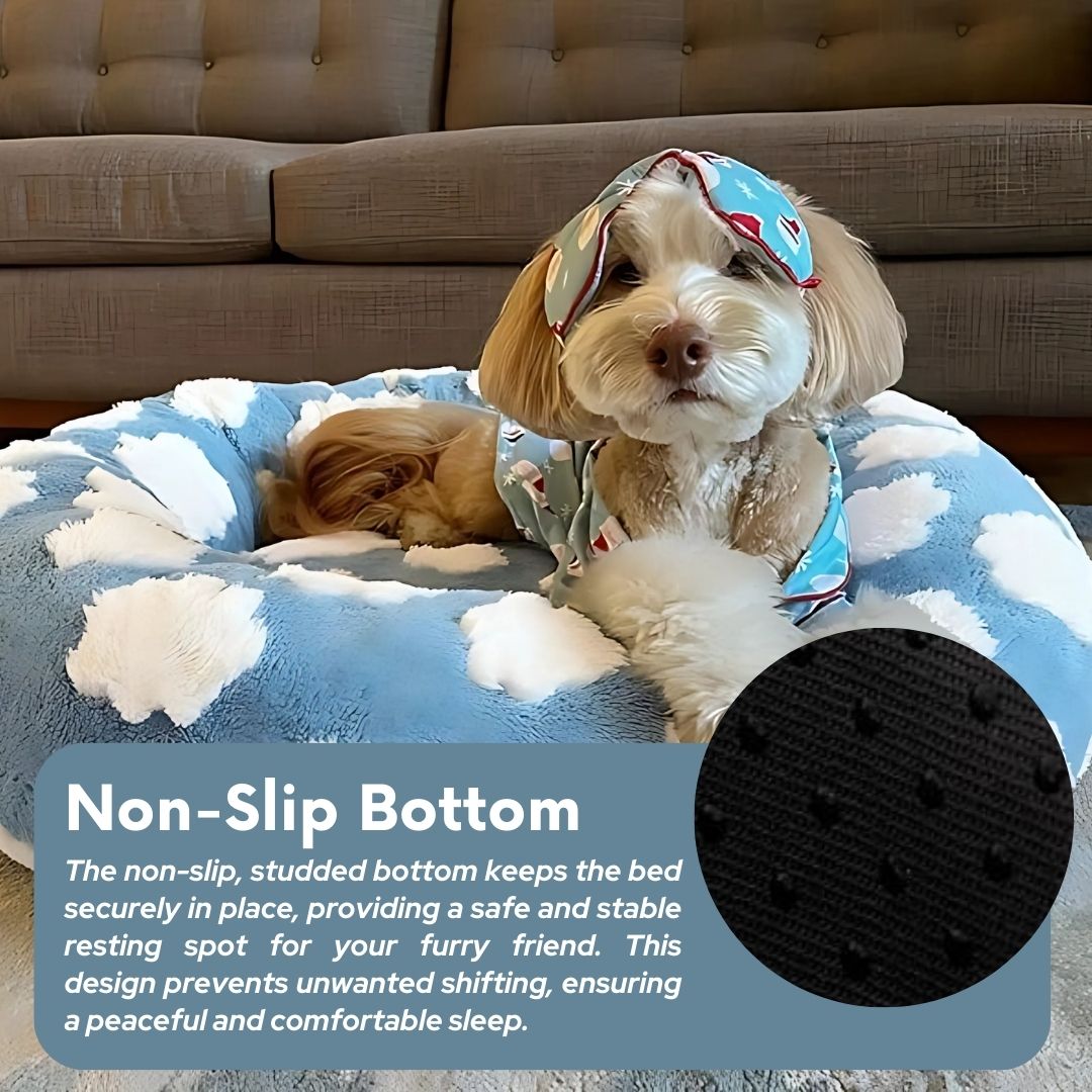 Premium Round Donut Dog Bed