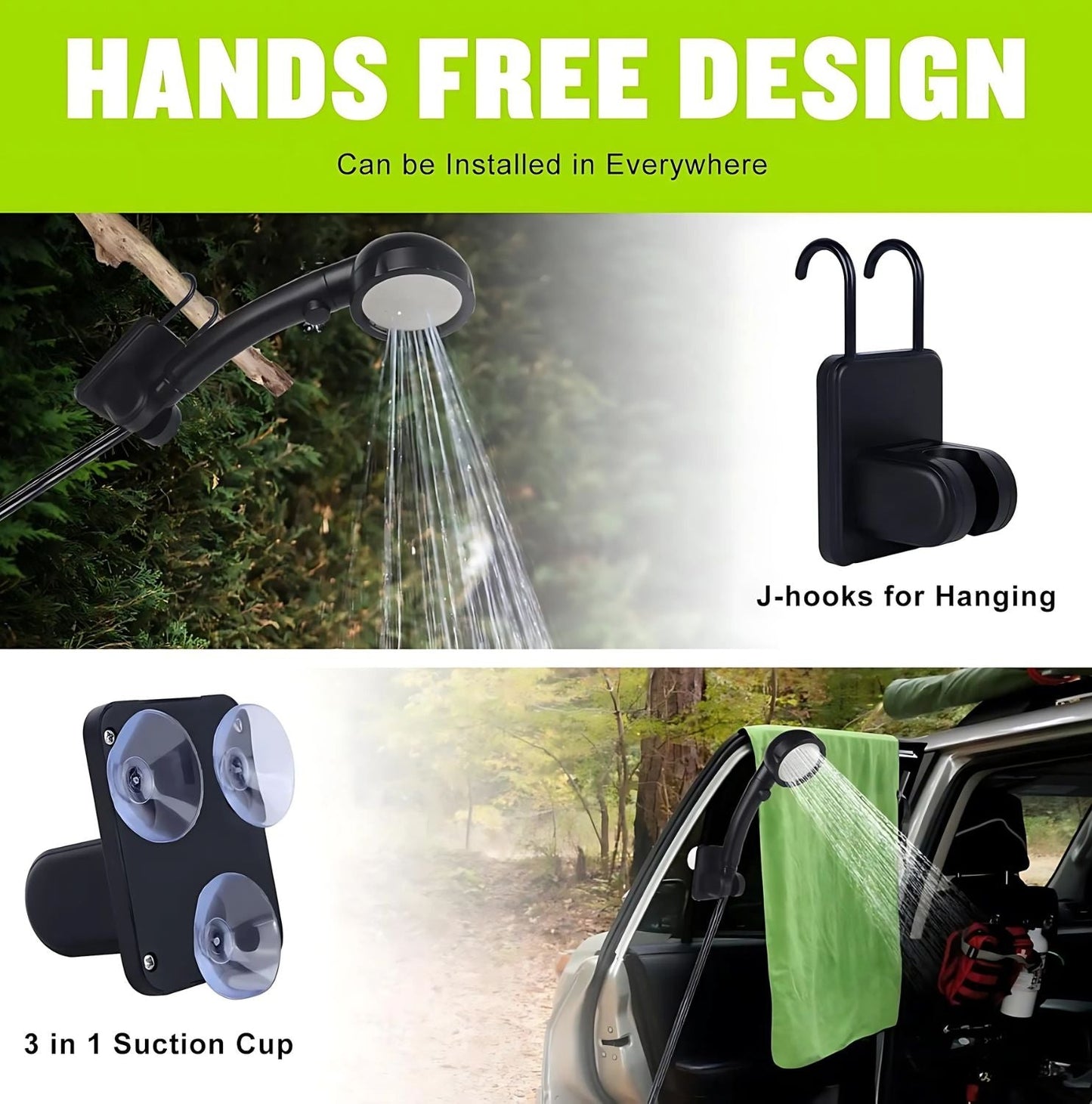 Premium Electric Camping Shower