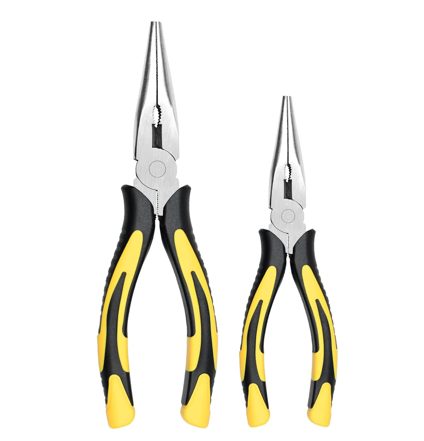 Premium Needle Nose Pliers- 8” & 6’’, Paper Clamp Precision