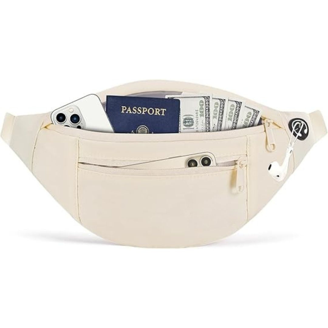 Premium Crossbody Fanny Pack With 4-Zipper