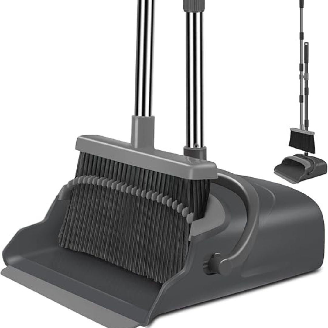 Premium Broom and Dustpan Set