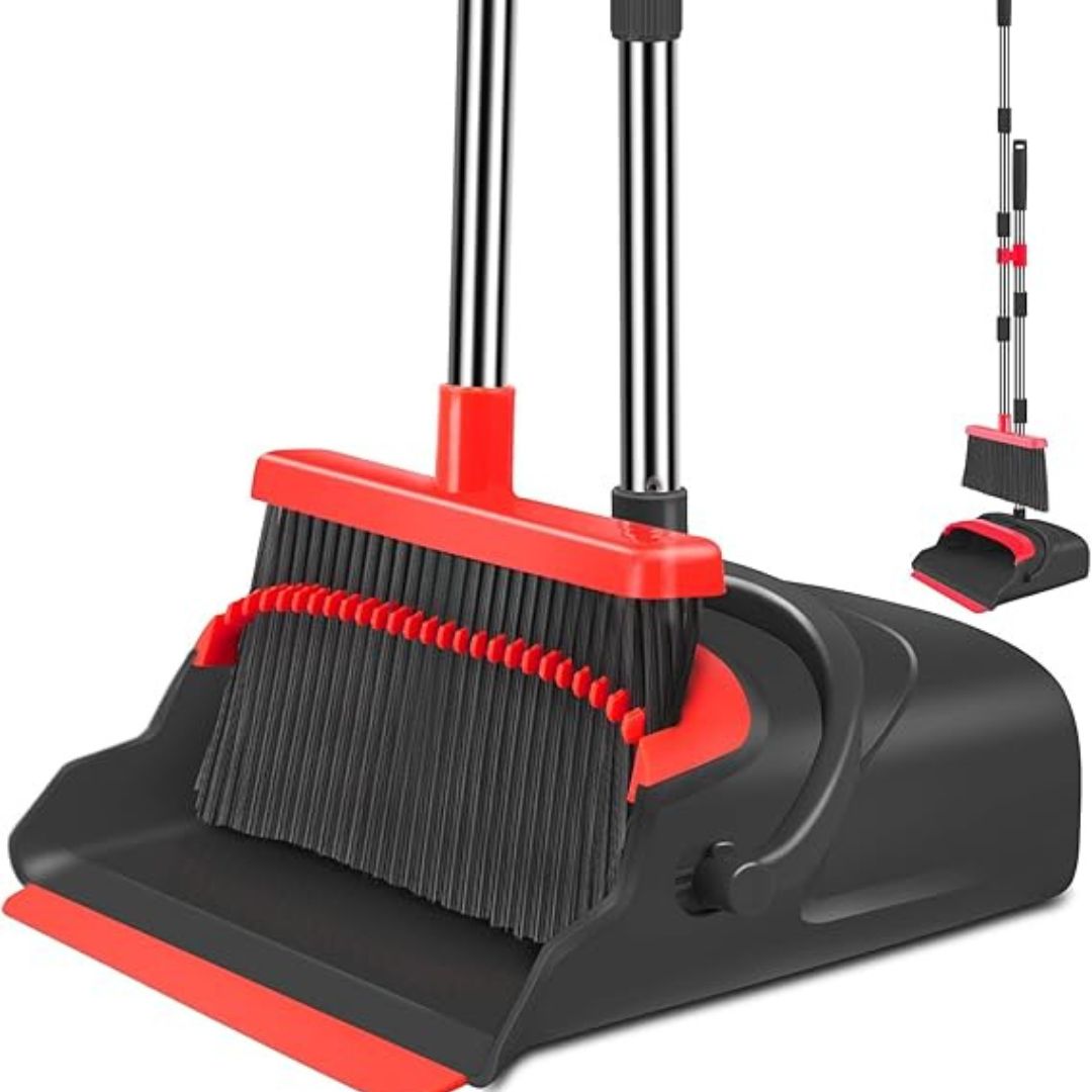 Premium Broom and Dustpan Set