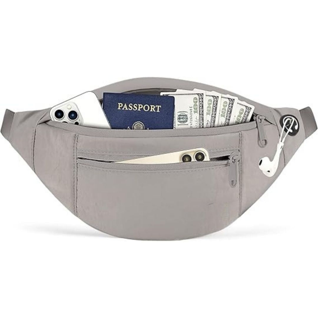 Premium Crossbody Fanny Pack With 4-Zipper