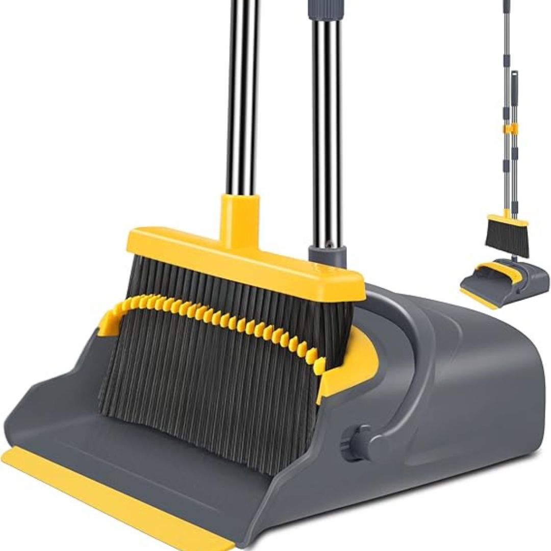 Premium Broom and Dustpan Set