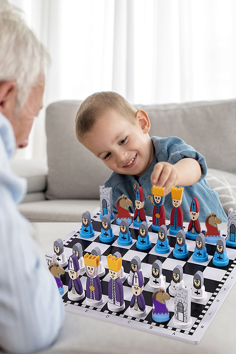 Premium Educational Wooden Chess Board Game Set