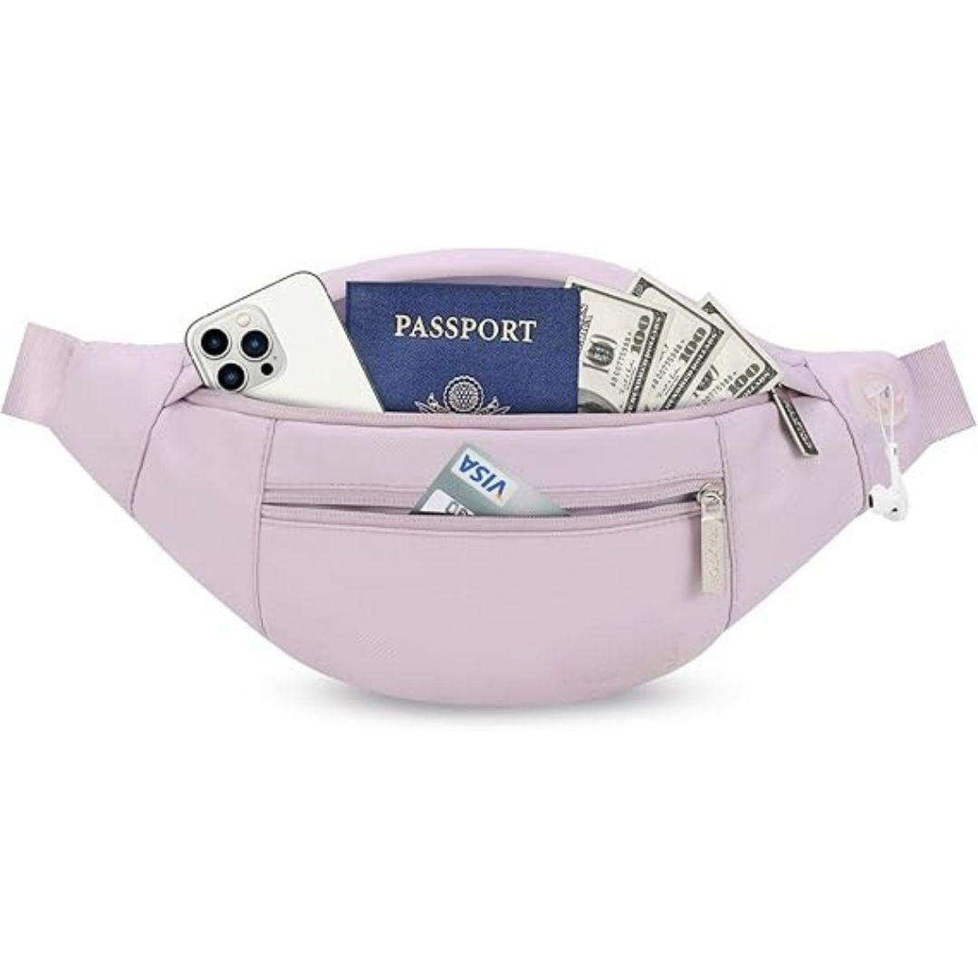 Premium Crossbody Fanny Pack With 4-Zipper