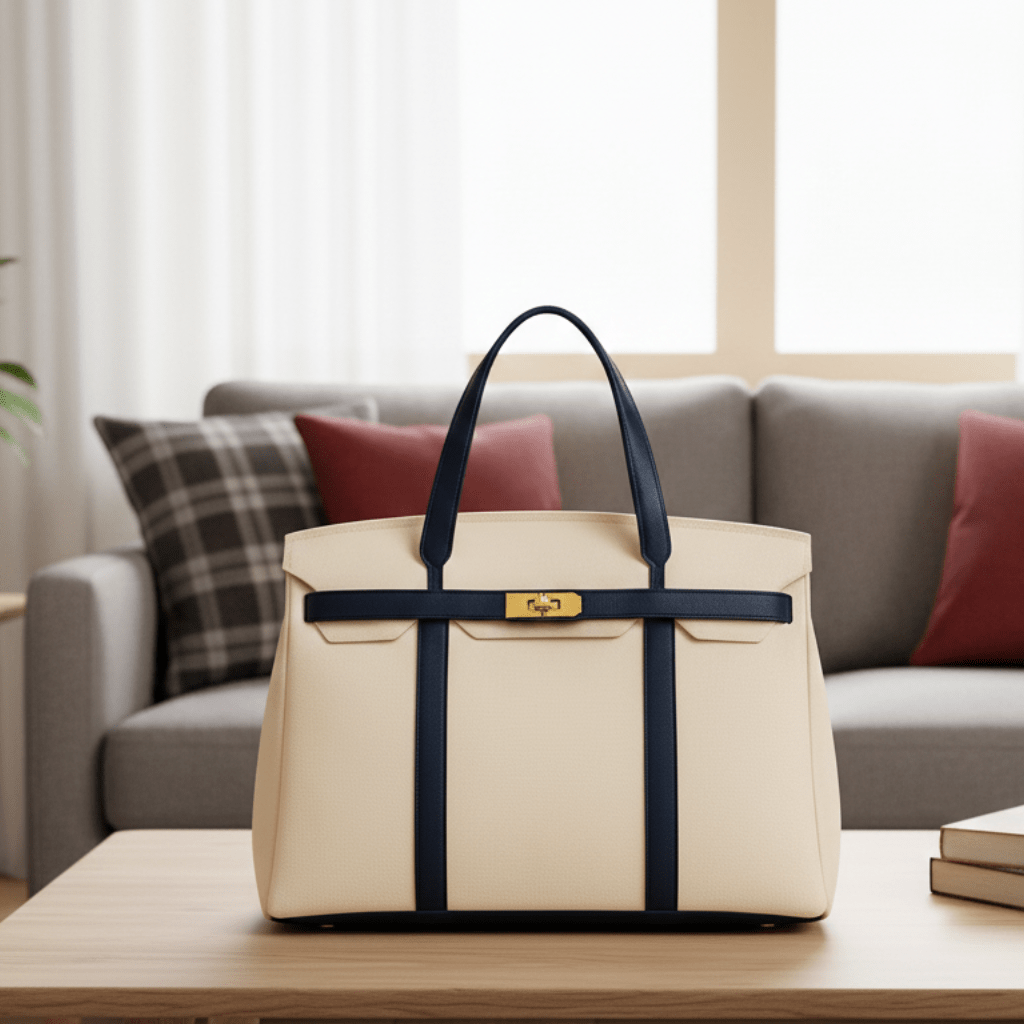 Premium Cotton Tote Bag with Strong Steel Frame