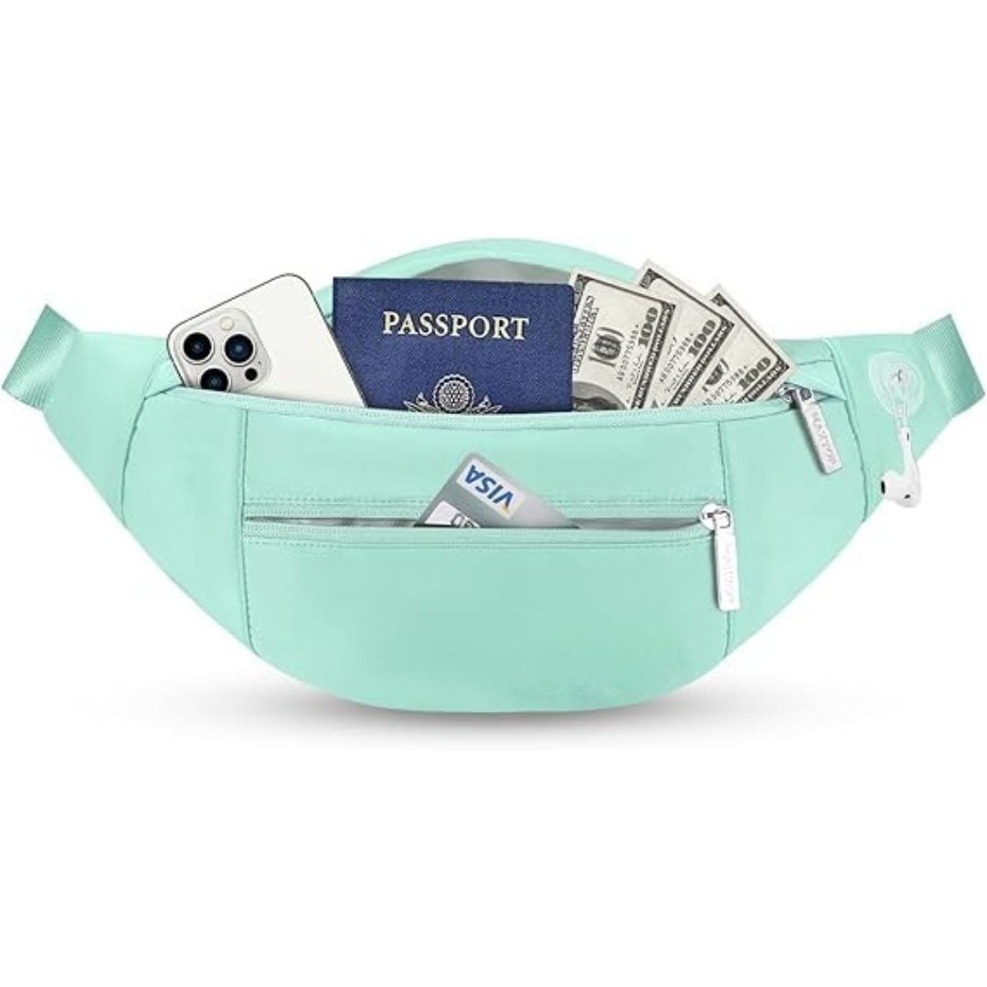 Premium Crossbody Fanny Pack With 4-Zipper