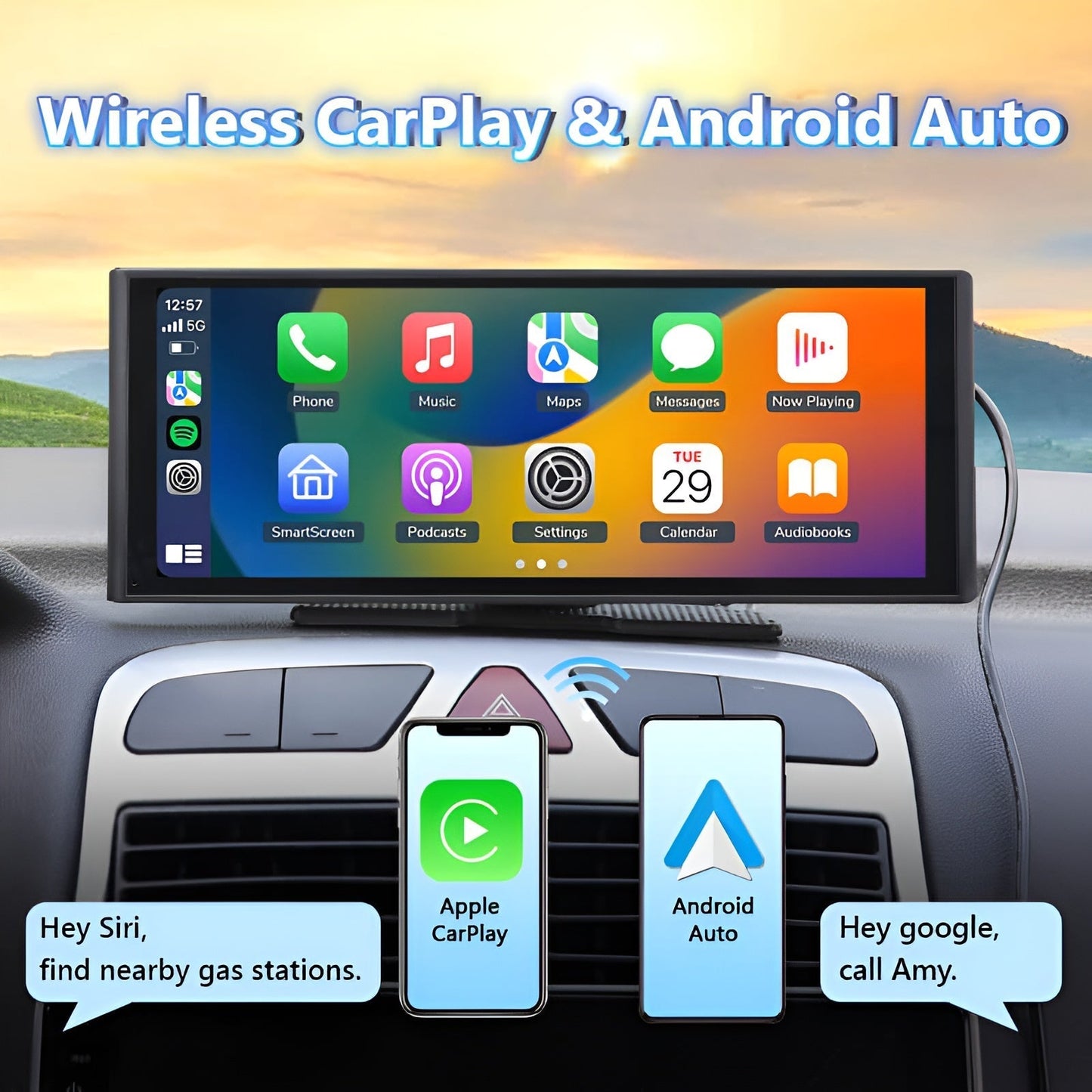 Premium Wireless Carplay Screen Stereo 10.3 inch HD