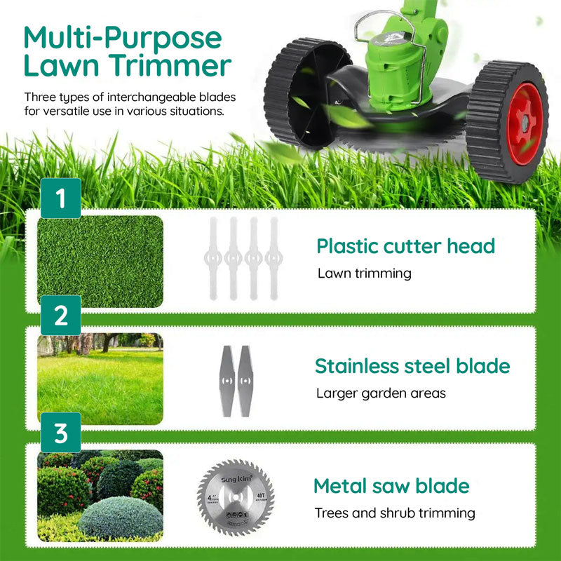 Premium Cordless Rechargeable Lawn Trimmer