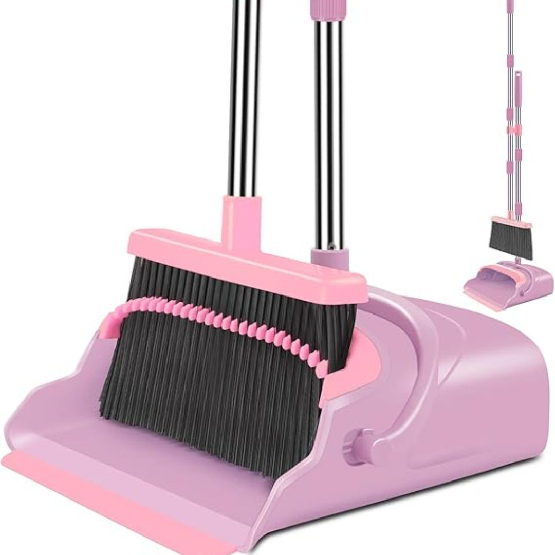 Premium Broom and Dustpan Set
