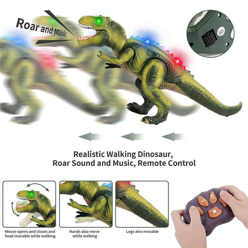 Premium Remote Control Walking Dinosaur Toy