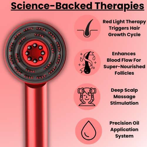Premium Red Light Scalp Massager