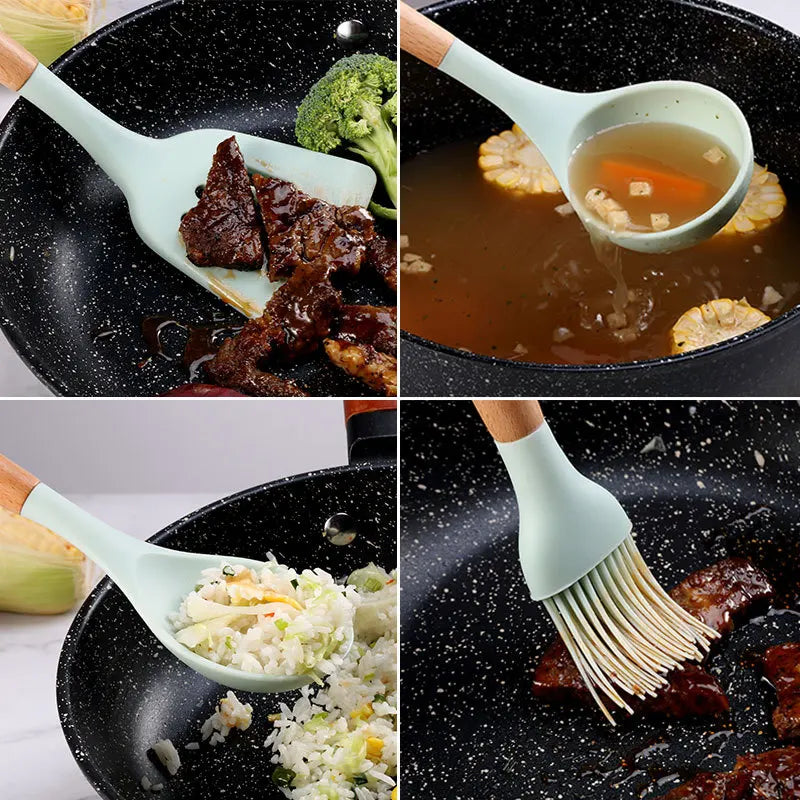 Premium Silicone Non-Stick Cooking Utensil Set