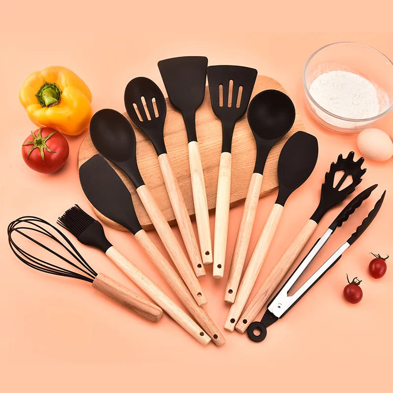 Premium Silicone Non-Stick Cooking Utensil Set