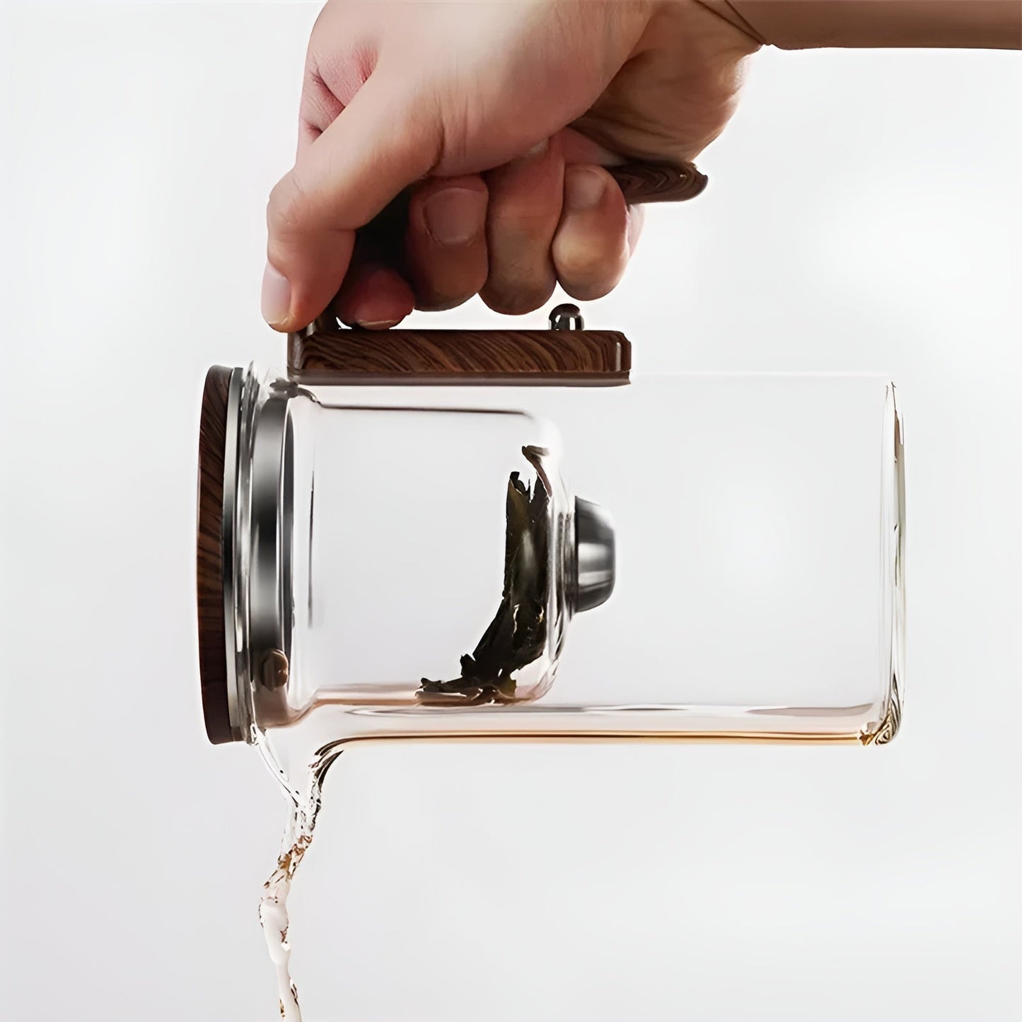 Premium Teapot with Wooden Handle